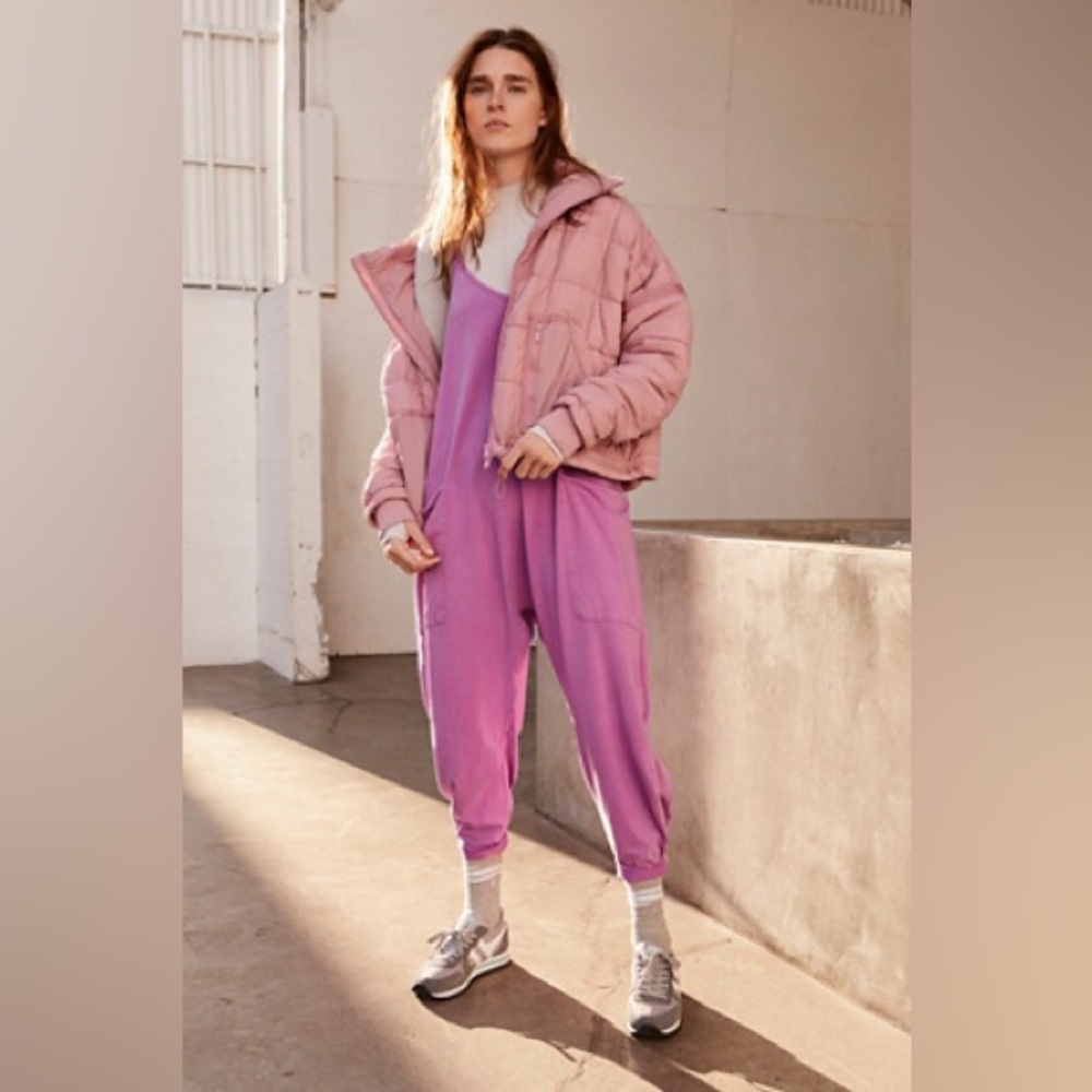 Free People Movement Hot Shot Onesie - Lilac Luster